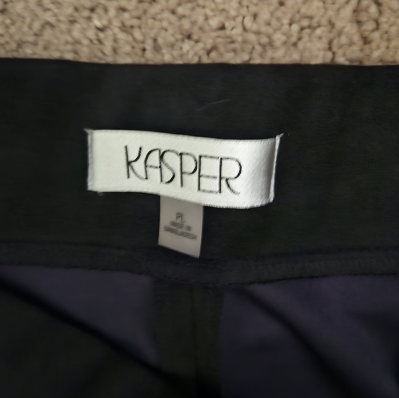 NEW ☆ Kasper Faux Suede Pants, Size Large Petite, Brand NEW! - Picture 3 of 3